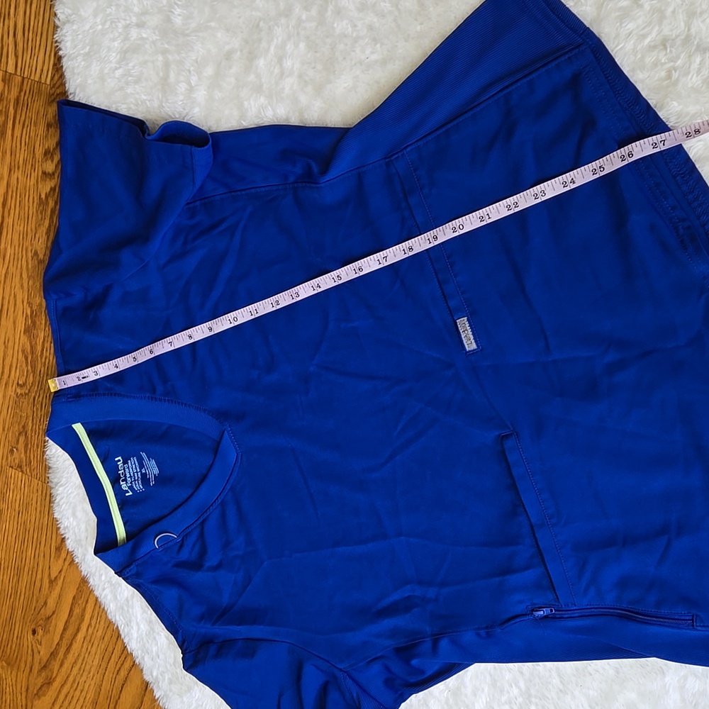 Landau Blue Scrub Top, Womens Size Extra Large - Picture 6 of 11